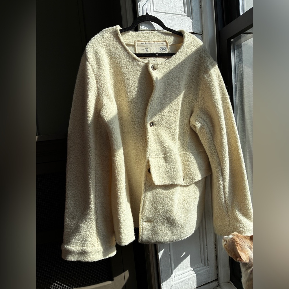 Cream Cozy Fleece Jacket